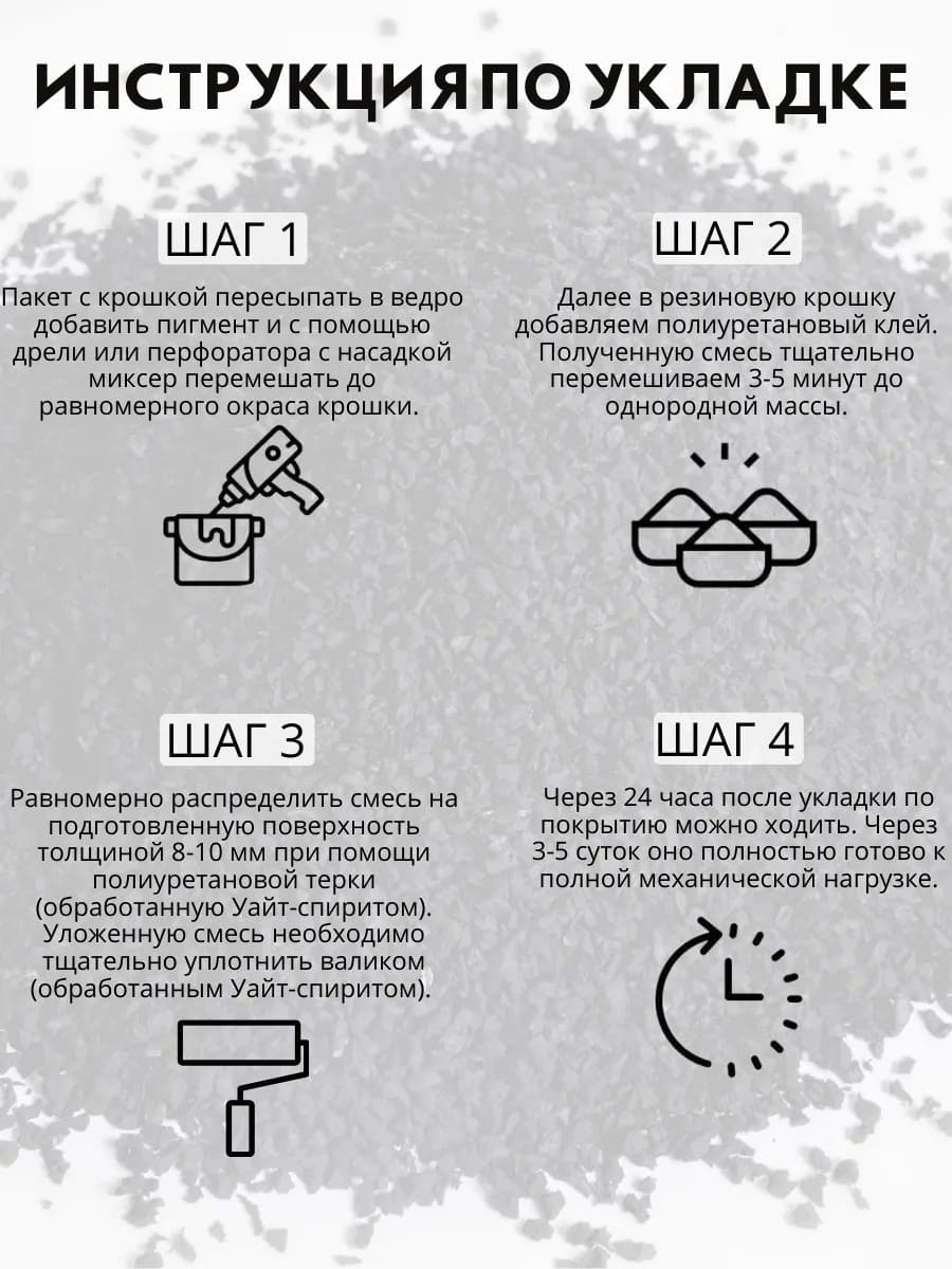 Набор мягкий асфальт (серый) 1,5м2